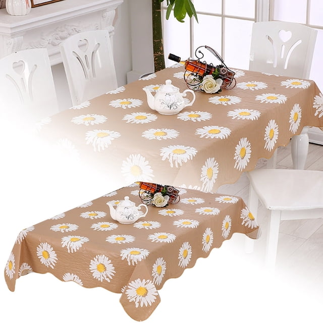 Nappe en Composite de Film PEVA de Formes Rondes et Rectangulaires pour Tapis d'Armoire TV et Table Basse - Élégante, Protectrice, Non Résistante à l'Eau