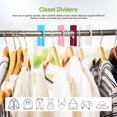 thumbnail image 5 of KAKOWELY 30 Pcs Rectangular Plastic Closet Dividers Reusable Closet Separators for Clothes,4.92"X1.97"X0.08", 5 of 5