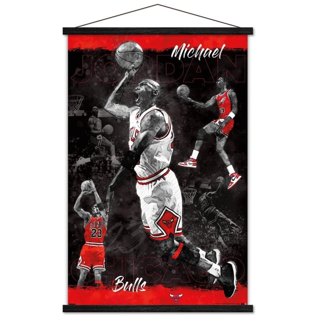 Michael Jordan - Sketch Wall Poster, 22.375" x 34" Framed