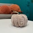 thumbnail image 3 of Décoration citrouille marron confortable - 6 pouces, 3 of 7