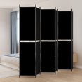 thumbnail image 1 of vidaXL 6-Panel Room Divider Black 300x220 cm Fabric, 1 of 4