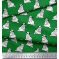 thumbnail image 2 of Soimoi Cotton Voile Fabric Pug Dog Print Sewing Fabric Yard 42 Inch Wide, 2 of 3