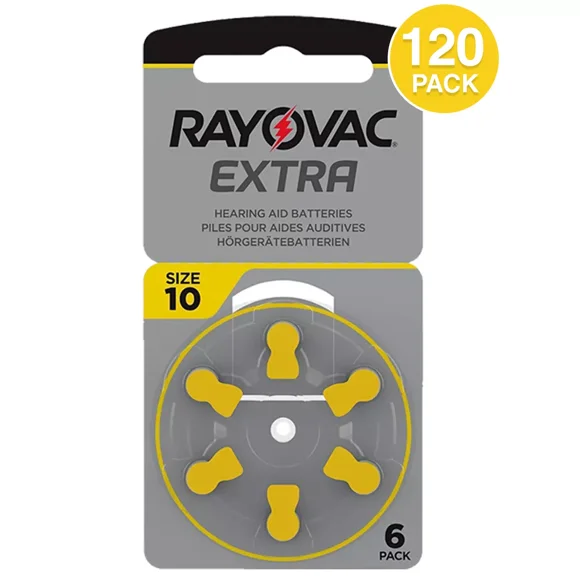 Rayovac Extra Size 10 Hearing Aid Batteries (120 Pack)