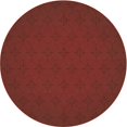 thumbnail image 1 of Ahgly Company Tapis Rond Lavable en Machine Intérieur Transitionnel Rouge Canneberge, 4 Pieds Rond, 1 of 7
