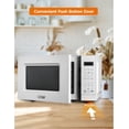 thumbnail image 2 of Commercial Chef Small Microwave 0.7 Cu. Ft. Countertop Microwave with Digital Display, White Microwave with 10 Power Levels, 2 of 7