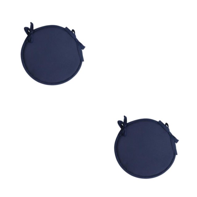 relayinert 1/2/3/5 Confort et Durabilité des Chaises Coussin Rond Doux et Confortable Bleu Foncé 2 Pcs