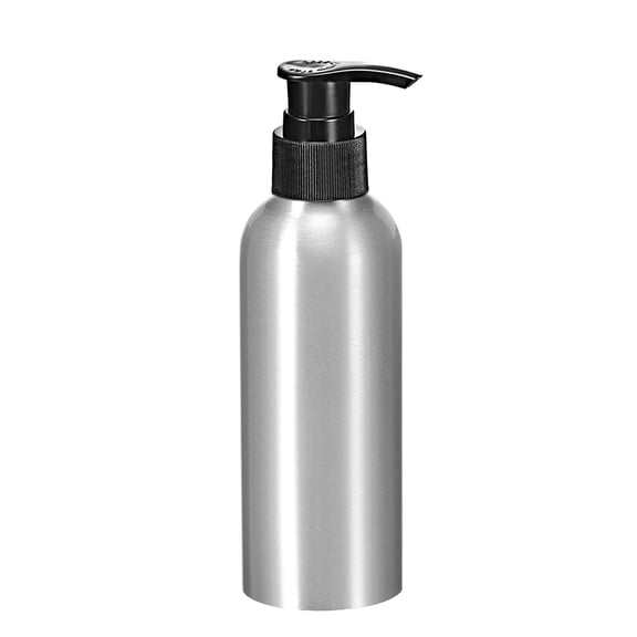 Unique Bargains 8,4 Oz / 250ml Bouteille de Pompe en Aluminium avec Bouchon de Pompe, Bouteille de Voyage de Récipient Rechargeable Vide