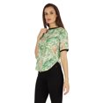 thumbnail image 4 of Inkmeso T-shirt Décontracté à Col Rond pour Femmes, Imprimé, Coupe Régulière, Ourlet Asymétrique, 4 of 7