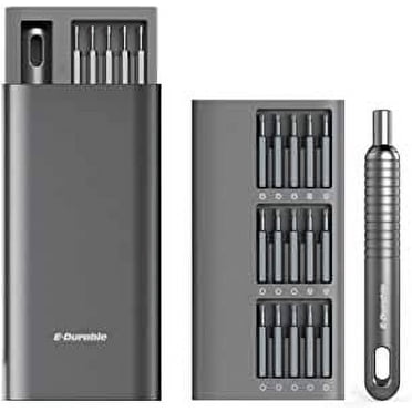 31-In-1 Mini Precision Screwdriver Set, Silver Repair Tool Kit for Electronics & Gadgets, Magnetic Bits & Durable Handle, Sandblasted Anodized Grip, Lightweight & Compact,