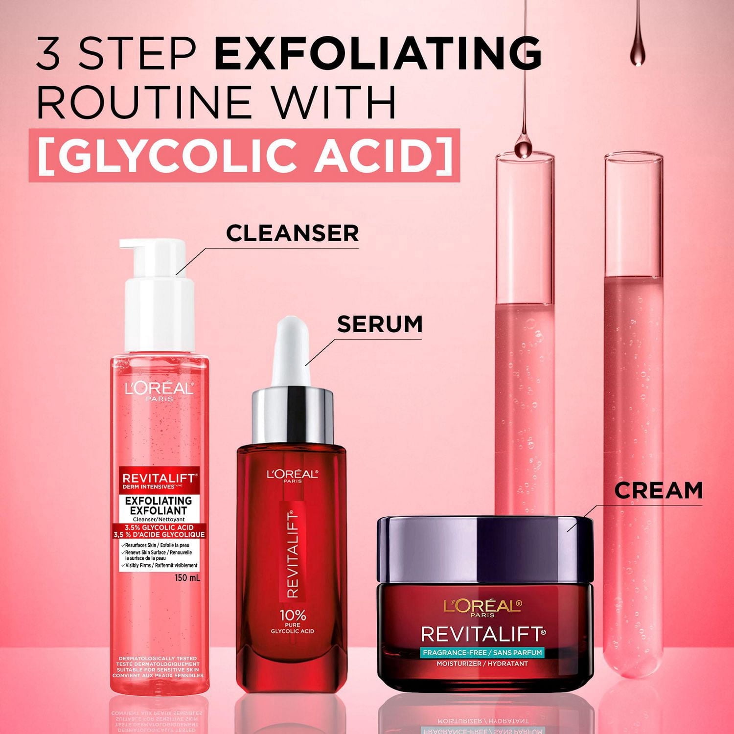 L'Oréal Paris Nettoyant Exfoliant pour le Visage, 150ml