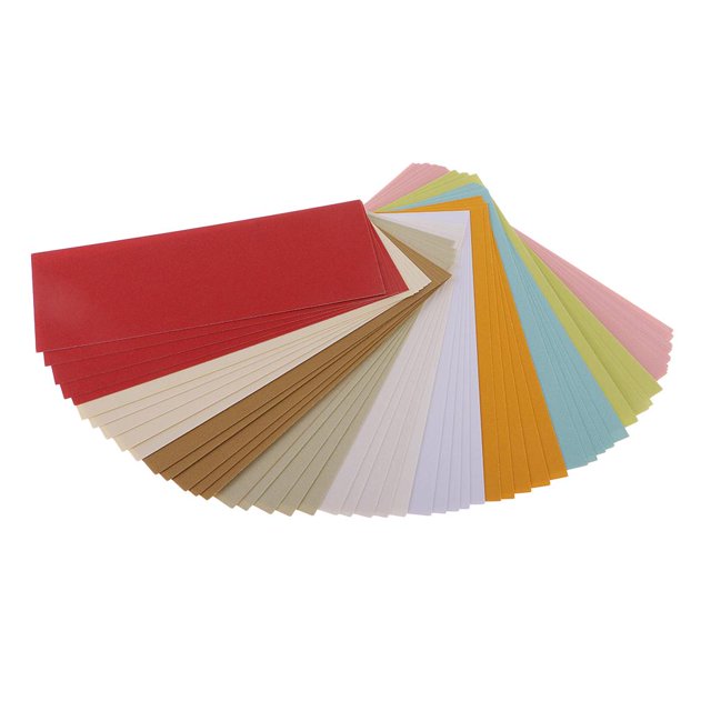 jifeng 50 Sheets 10 Colors Pearl Shimmer Cardstock Paper Double Sided, Printer