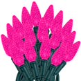 thumbnail image 1 of Novelty Lights 24FT 70 LED C6 Pink Christmas Outdoor String Lights, 1 of 7