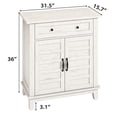 thumbnail image 2 of BeesClover Buffet Moderne avec Tablette Réglable à 3 Niveaux avec 7 Vitesses, Armoire de Rangement de Cuisine avec Grand Tiroir pour Salle à Manger, Salle de Bain, Entrée, 2 of 7