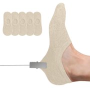 GDREDA Womens No Show Socks Non Slip Flat Boat Line Low Cut Socks 5 Pairs (Beige,One Size)