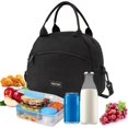 thumbnail image 2 of Insulated Lunch Bag for Men & Women, Lunch Kit Leakproof Cooler Bag Insulated Lunch Bag, Portable Lunch Box for Men, Lunchbag Reusable Mens Lunch Bag for Work, School, Picnic, Camping, BBQ(Black), 2 of 7