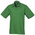 thumbnail image 1 of Premier Chemise de Travail Formelle en Popeline Unie à Manches Courtes pour Hommes, 1 of 3