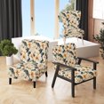 thumbnail image 1 of Designart "Retreat Into Tranquility I" Green Tropical Upholstered Accent Chair - Tropical Arm Chair For Living Room, 1 of 7