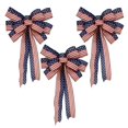 thumbnail image 2 of Bows Patriotic US Flag Patterns Stars Stripes Red White Blue Decor, 2 of 5