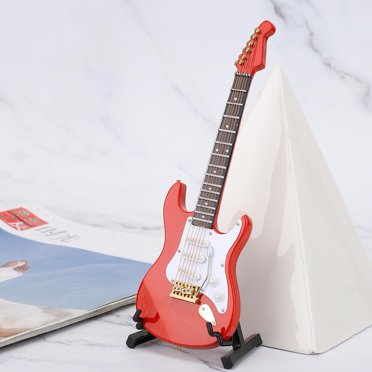 YLSHRF Mini Guitare Électrique Modèle Instrument de Musique Guitare Décoration Cadeau Gf