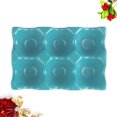 thumbnail image 4 of 6 Grids Egg Holder Ceramic Anti-Slip Egg Box Refrigerator Shockproof Egg Storage Box (Sky-blue), 4 of 8