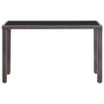 thumbnail image 3 of vidaXL 5 Piece Outdoor Dining Set with Cushions Poly Rattan Brown, 3 of 5