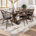 thumbnail image 4 of x Area Rug Living Room Rugs Washable Neutral Modern Abstract Soft Thin Large Rug Indoor Floor No Slip Rug Carpet for Bedroom Under Dining Table Home Office Decor Grey, 4 of 9