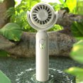thumbnail image 3 of Unatoiry Portable Handheld Fan Rechargeable Adjustable Summer Sleep Cooling Travel Carrying Office Face Hand Desktop Cooler Pink, 3 of 6
