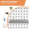 thumbnail image 2 of OULII 2pcs Heavy Duty Pegboard Shelf Brackets for Garage Storage and Craft Tool Organization, 2 of 4