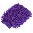 thumbnail image 1 of Unique Bargains Large Double-Side Microfiber Soft Chenille Dusting Wash Mitten Purple, 1 of 5