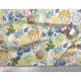 thumbnail image 2 of Soimoi Polyester Crepe Fabric Coral Ocean Decor Fabric Printed Yard 42 Inch Wide, 2 of 2