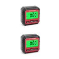 thumbnail image 3 of Shengyu 1/2/3 Level Box Protractor 490° Levels Gauge Bevel Gauges with Magnetic Base Electronic Angle Protractors Measuring Tools Red/Type 1 2PCS, 3 of 6