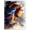 thumbnail image 2 of Design Art - Woman with White Horse Eagles, 2 of 4