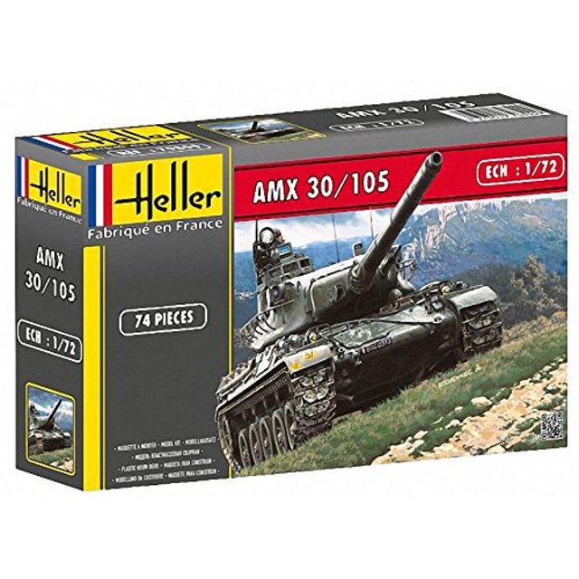 Heller AMX 30/105 Char de Combat Principal Véhicule Militaire Terrestre Maquette de Construction