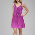 thumbnail image 4 of Ovzne Robes pour Femmes Robe pour Femme Robe de Vacances Printemps et Été à Boutons Col en V avec Bretelles Robe Grande Taille Imprimée en Liquidation, 4 of 6