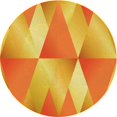 thumbnail image 1 of Ahgly Company Machine Washable Indoor Round Transitional Orange Red Orange Area Rugs, 5' Round, 1 of 7