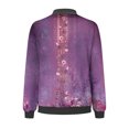 thumbnail image 4 of EQWLJWE Liquidation d'Économies d'Été! Veste Bomber de Baseball Zippée à Poches Imprimées Décontractée pour Femmes, Manteau, 4 of 5