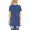 thumbnail image 3 of Birdeem T-Shirt Blouse à Manches Courtes à Col en V Uni pour Femmes, Coupe Ample, 3 of 12