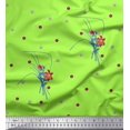 thumbnail image 1 of Soimoi polyester Crepe Fabric Leaves & Lily Floral Print Fabric by Yard 52 Inch Wide, 1 of 6