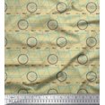 thumbnail image 1 of Soimoi Poly Georgette Fabric Bicycle Transport Printed Fabric 1 Yard 42 Inch Wide, 1 of 2