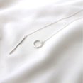 thumbnail image 3 of SIfdSeng Collier en Argent Sterling S925 pour Femme, Chaîne Simple Longue en Os de la Clavicule, 3 of 7