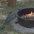 thumbnail image 2 of Pilot Rock 6 Pack 24” Steel Ground Fire Pit Ring Metal Cooking Grate, Black, 2 of 7