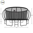 thumbnail image 3 of YORIN Trampoline pour Enfants de 8 à 9 Ans, Trampoline de 15 Pi pour Adultes avec Filet de Protection, Panier de Basketball, Échelle, Capacité de Poids de 1500 Lb, Trampoline Récréatif Extérieur, Trampoline Robuste, 3 of 7