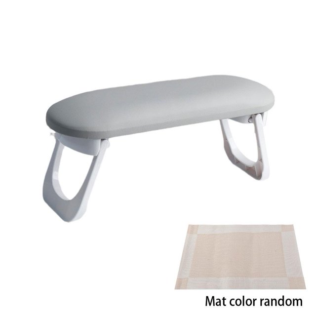 Repose-bout de Clou Pliable en Cuir PU Repose-Main pour Ongles Tech avec Table F5J0