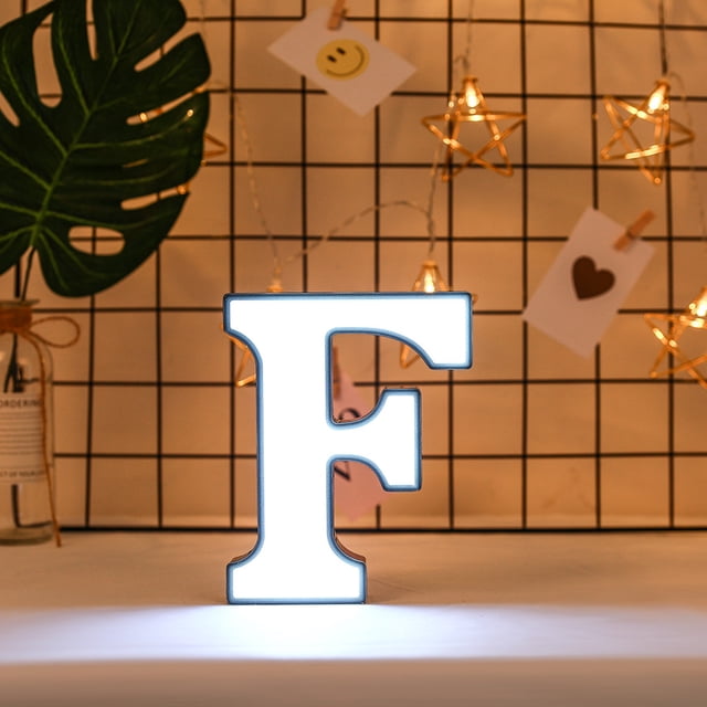RKSTN Night Light Creative LED Letter Lights Night Light Plastic English Letters Light Lamp Decor Led Lights