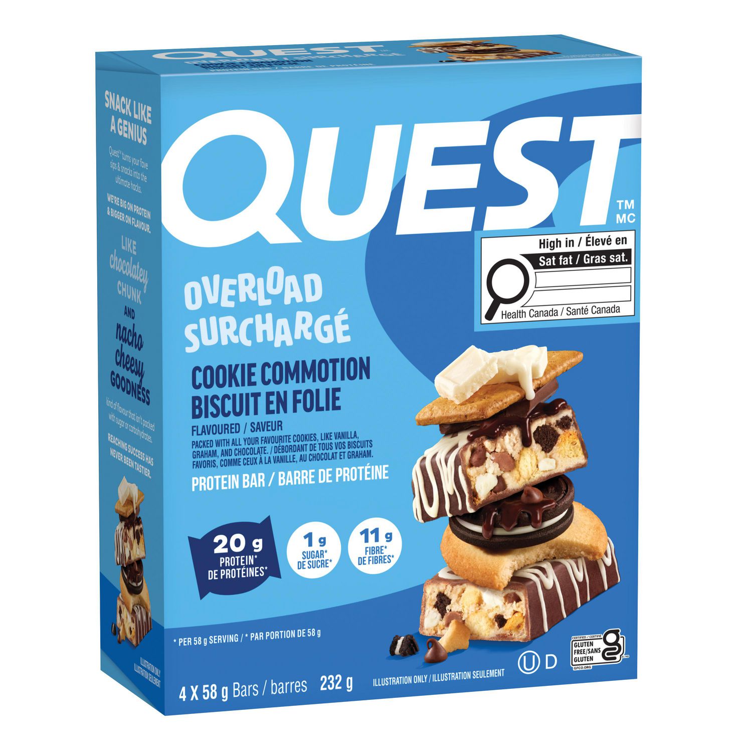 Quest Surchargé Biscuit en Folie Barre de Protéine