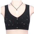 thumbnail image 4 of Timegard Plus Size Bras for Women Front Closure Button Wirefree Full Coverage Comfort Everyday Bras, 4 of 6