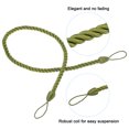 thumbnail image 4 of Unique Bargains Attaches de Rideaux, Lot de 6 Attaches de Rideaux Tressées avec Crochets à Vis et Boulons, Vert Foncé, 4 of 7