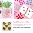 thumbnail image 3 of Heart Rhinestone Stickers Acrylic Crystal Gems Styling Clothes Scrapbooking DIY Multipurpose Decorative Handheld Clothes Scrapbooking DIY Crafts Necklace Yellow, 3 of 6