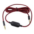 thumbnail image 2 of Bunblic Gaming Headset Cable Audio AUX Splitter Cable Braided Wire Easy to Use High Quality 2.0M Length Replaceable Plug Audio Cable Red, 2 of 8