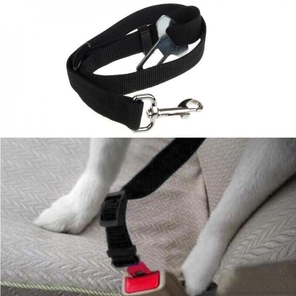 MesaSe Promotion Liquidation Chien Animal de Compagnie Voiture Sécurité Ceinture de Sécurité Harnais Retenue Laisse Pince de Voyage,Noir